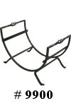 click here for wrought iron wood rack