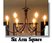 click here for Square Arm Chandelier Page
